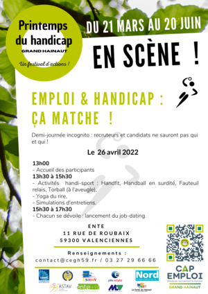 Printemps du handicap - affiche emploi et handicap